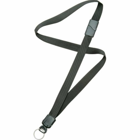 MADE-TO-STICK 845501 36 in. Breakaway Lanyard with Key Ring  Black MA3765814